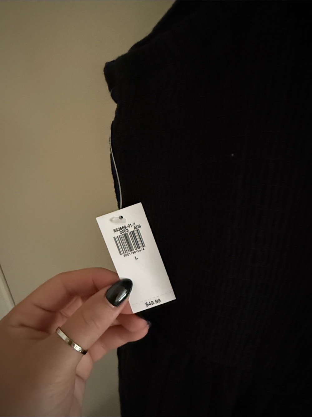 Old Navy Black Sleeveless Jumpsuit with Wide Straps - Picture 4 of 4